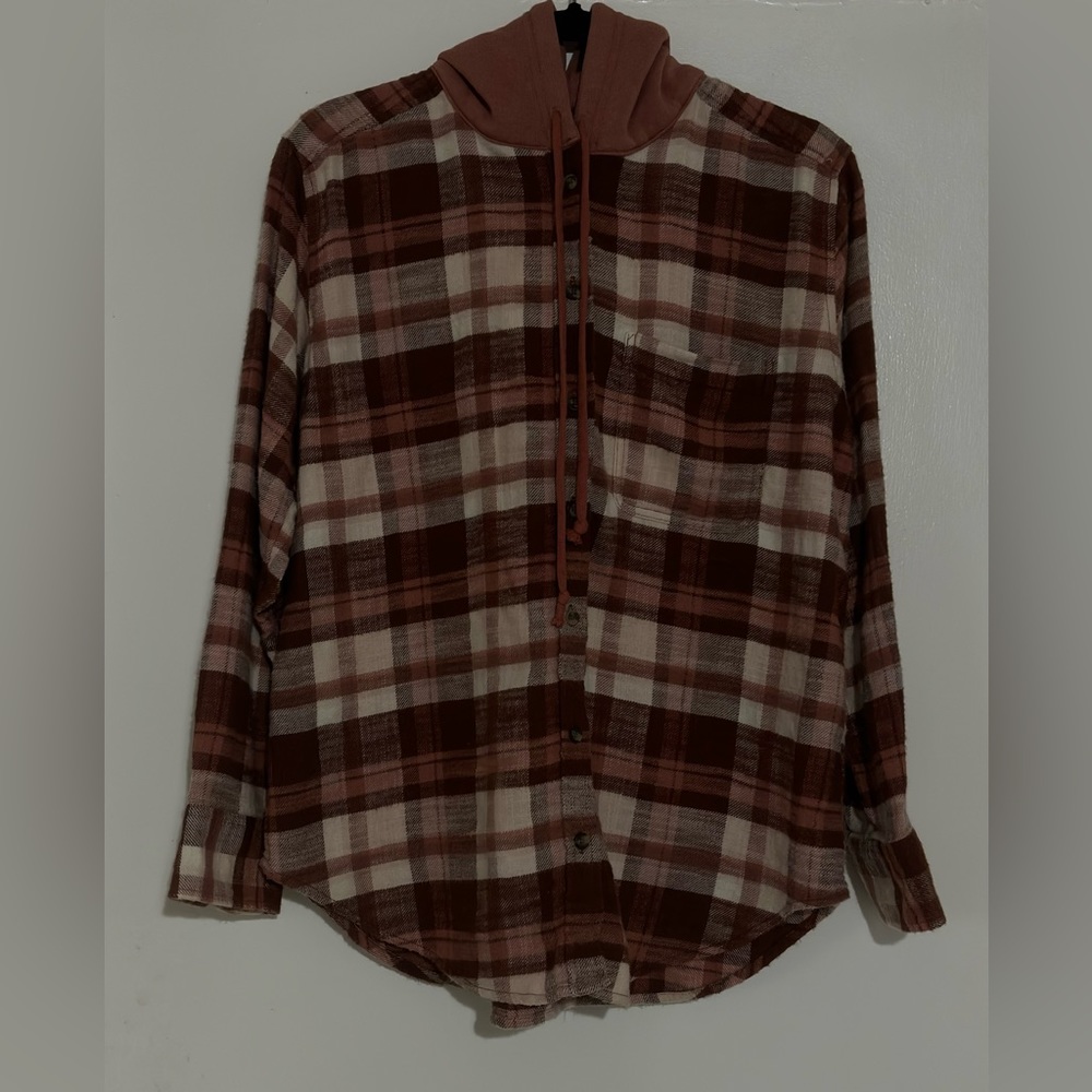 AE Plaid Hoodie